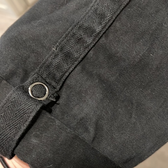 Grey/black jeans with roll up snaps - Picture 3 of 6